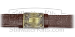Premium Brown Kilt Belt with Antique Brass Buckle
