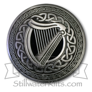Irish Harp Brooch 