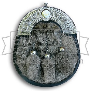 Gray Fur Sporran 